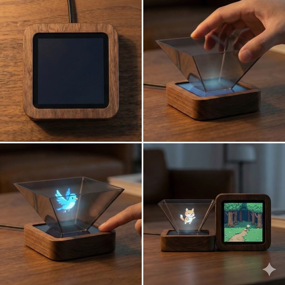 TMGotcha Pepper's Ghost hologram cube